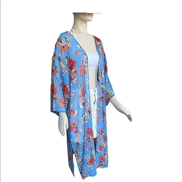 Lucky Brand Other - NWT Lucky Brand Floral Kimono Duster